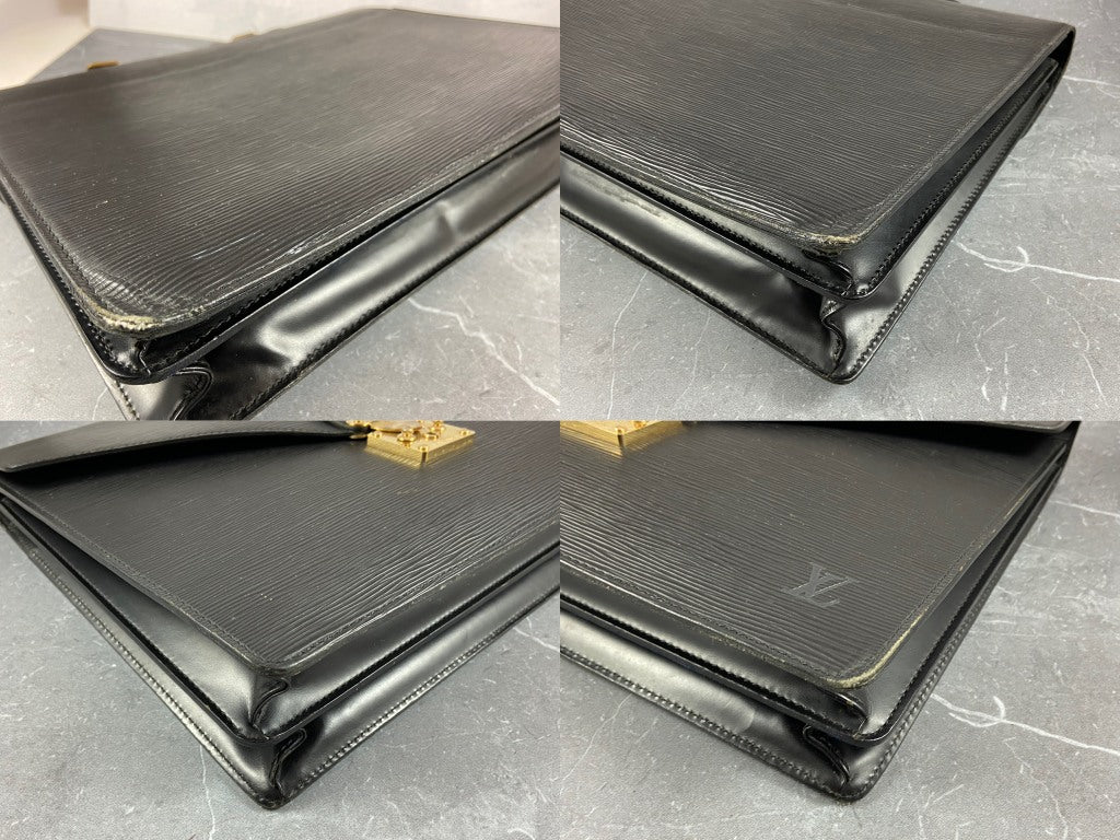 Louis Vuitton Porte Documents Conseiller Black Epi Leather