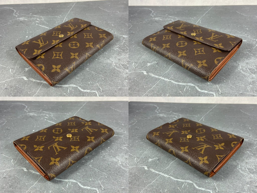 Louis Vuitton Porte Tresor Etui Wallet Monogram Canvas