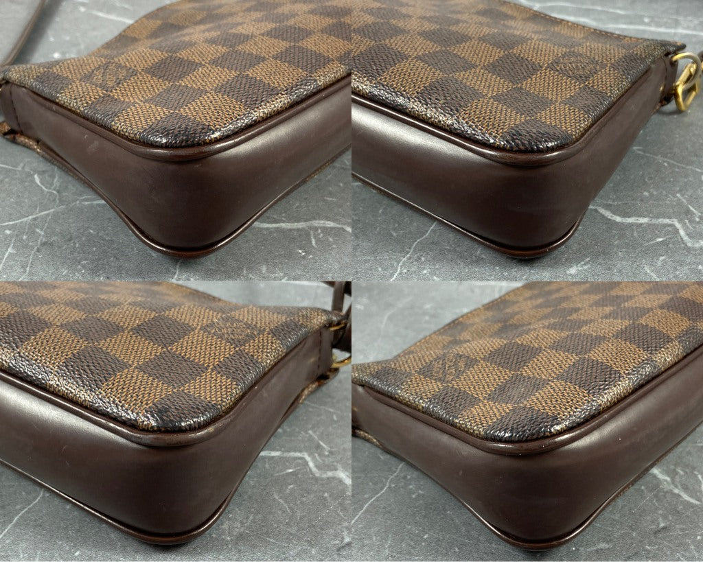 Louis Vuitton Navona Pochette Accessoires Damier Ebene Canvas