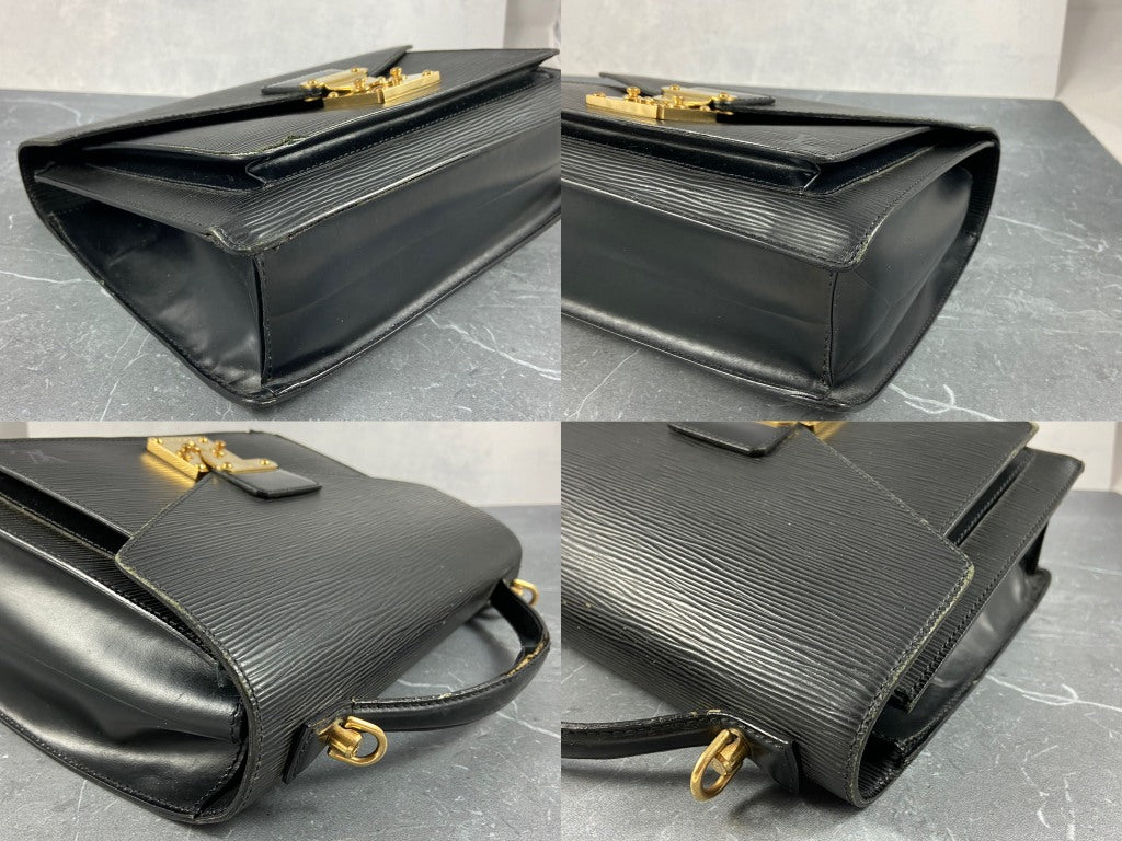 Louis Vuitton Monceau 28 Black Epi Leather