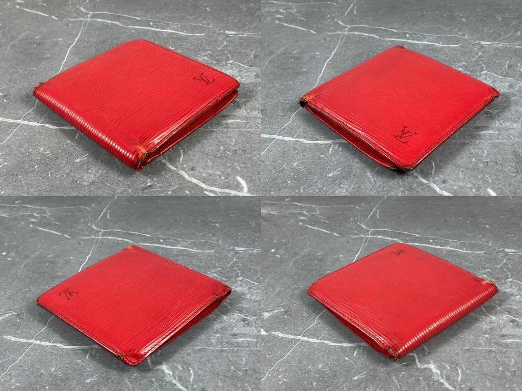 Louis Vuitton Marco Wallet Red Epi Leather