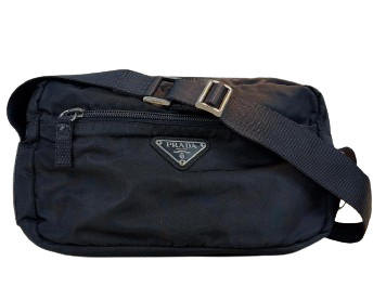 Prada B9061 Vela Sport Nylon Shoulder / Messenger Bag Black