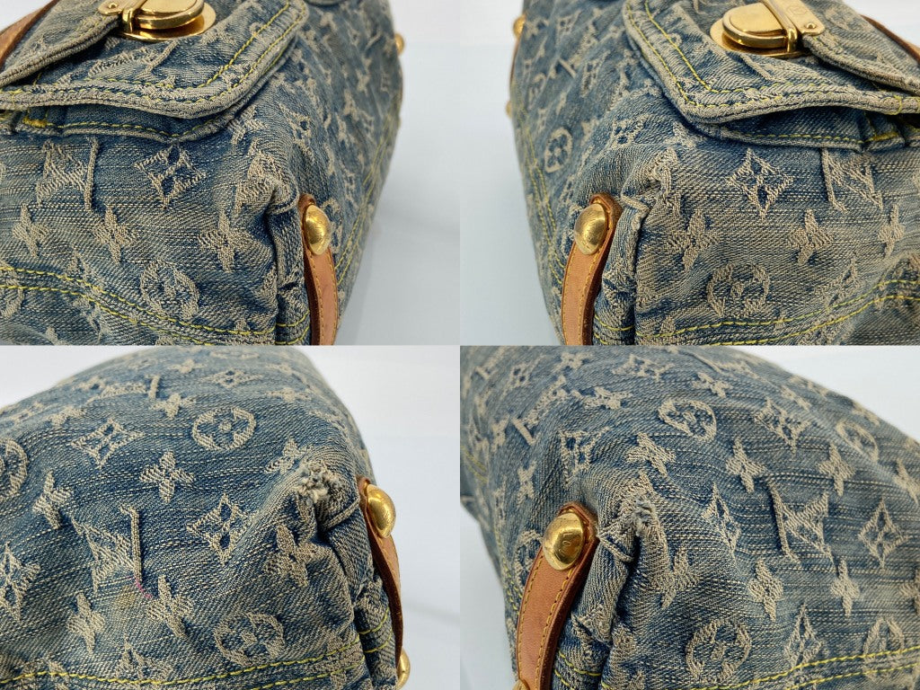 Louis Vuitton Baggy PM Monogram Canvas Bag Blue