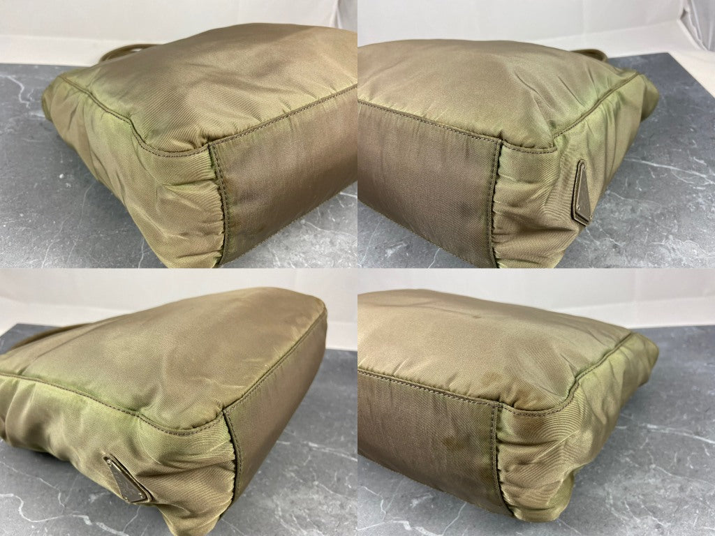 Prada Nylon Hand / Tote Bag Green