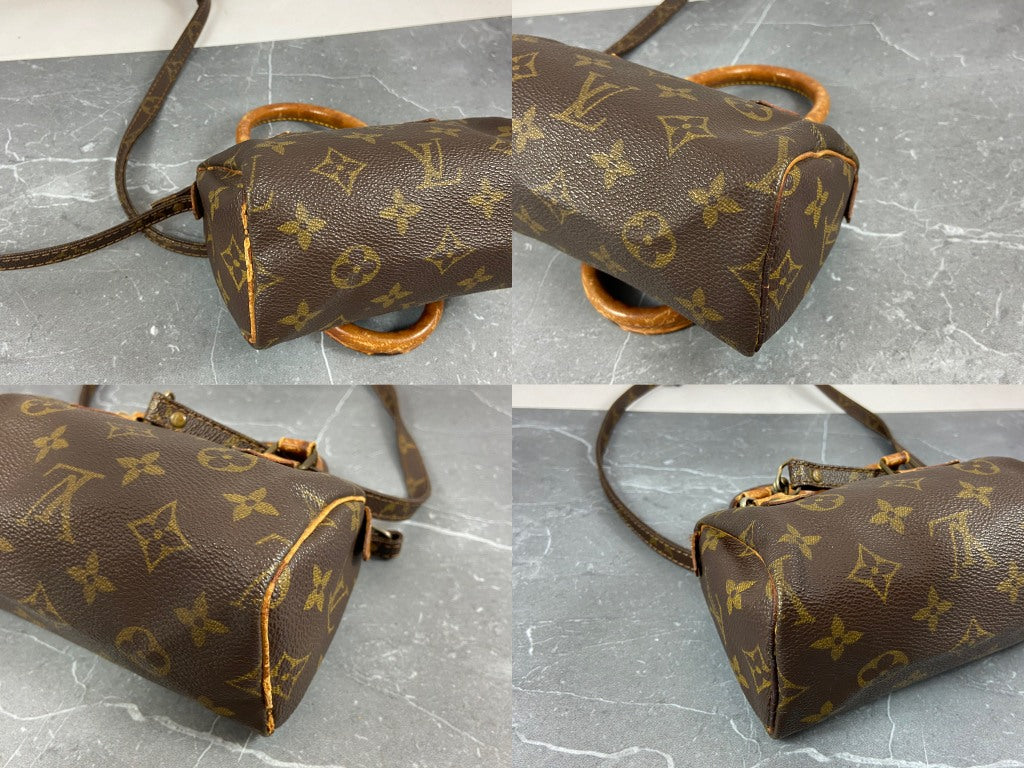 Louis Vuitton Speedy Crossbody Bag Monogram Canvas