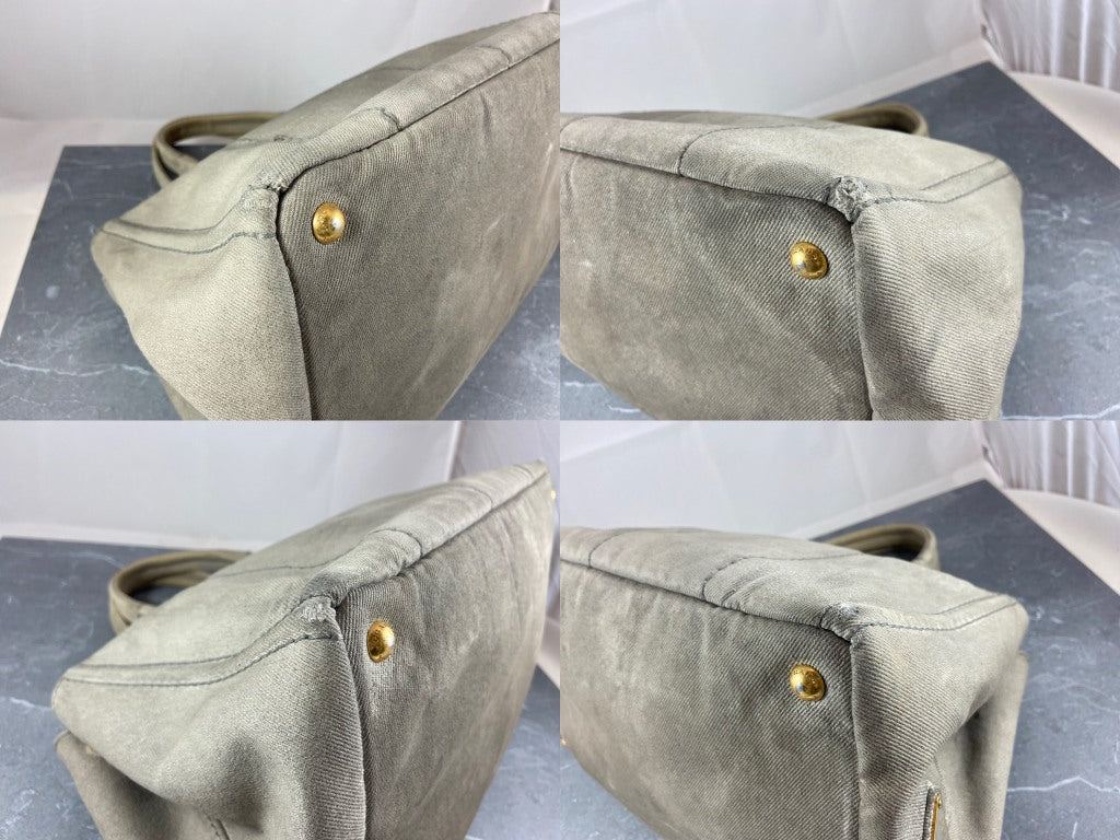 Prada Canapa Tote Bag Black