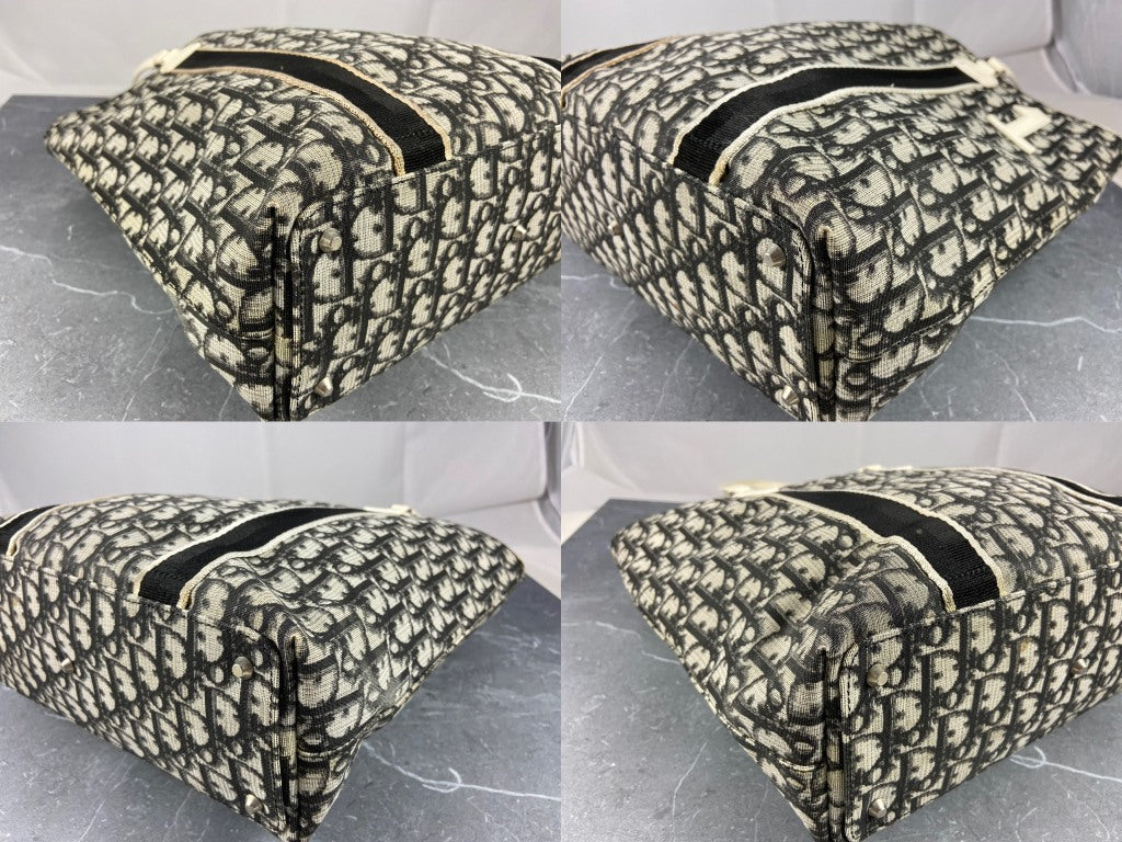 Christian Dior Hand / Shoulder Bag Black Trotter Monogram