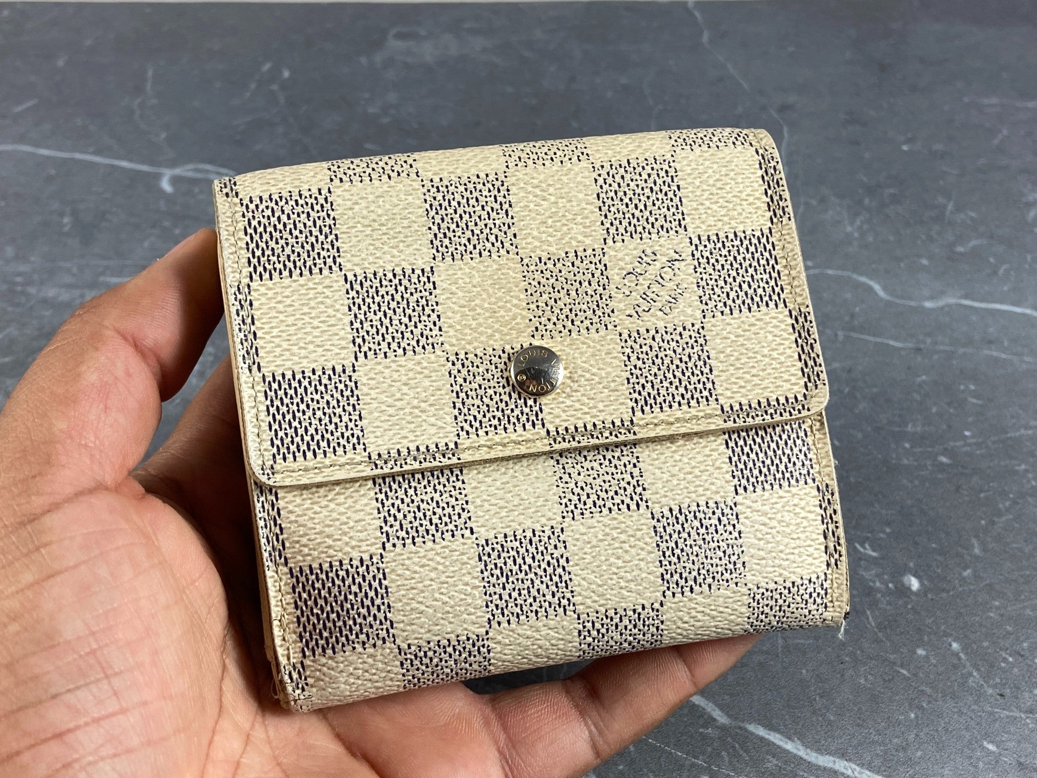 Louis Vuitton Elise Wallet Damier Azur Canvas
