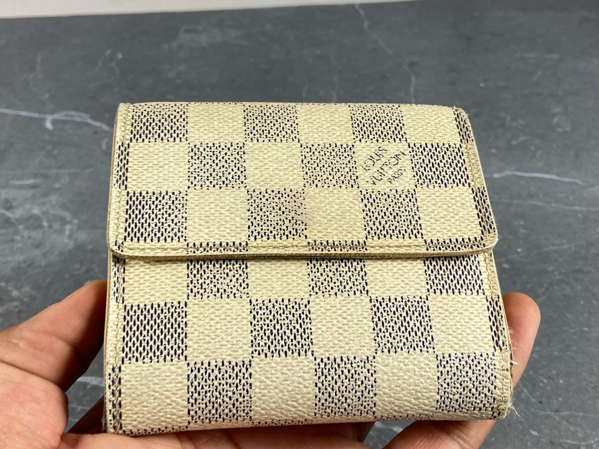 Louis Vuitton Elise Wallet Damier Azur Canvas