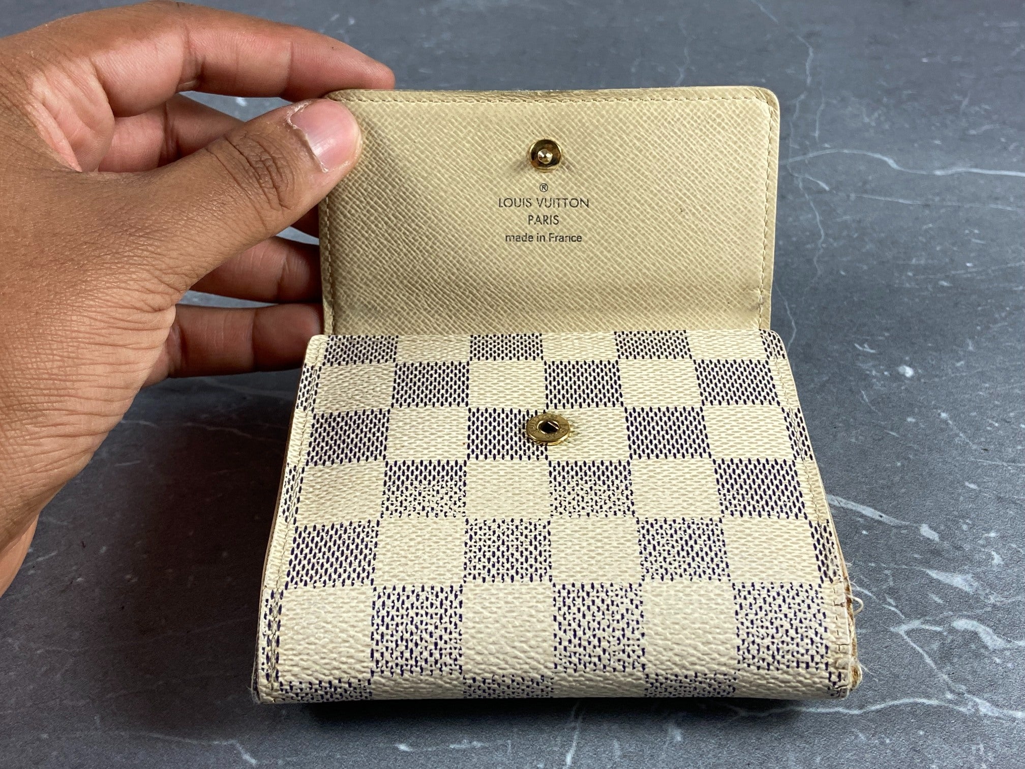 Louis Vuitton Elise Wallet Damier Azur Canvas