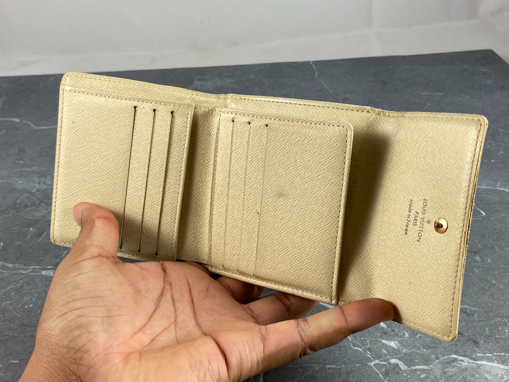 Louis Vuitton Elise Wallet Damier Azur Canvas