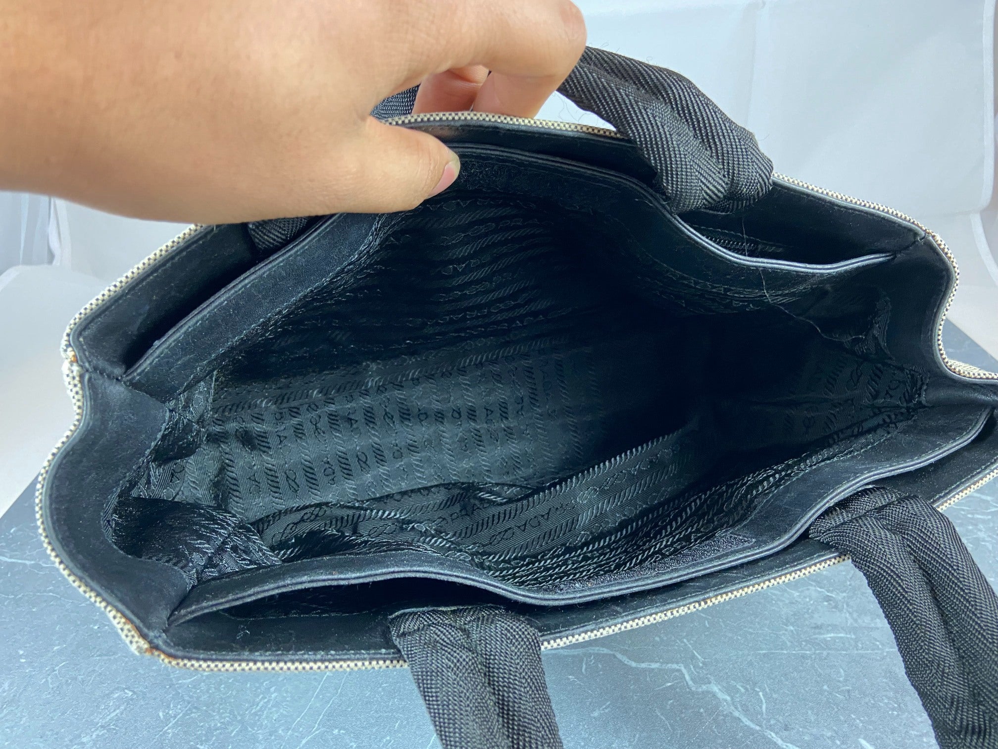 Prada Sport Hobo Bag Grey / Black