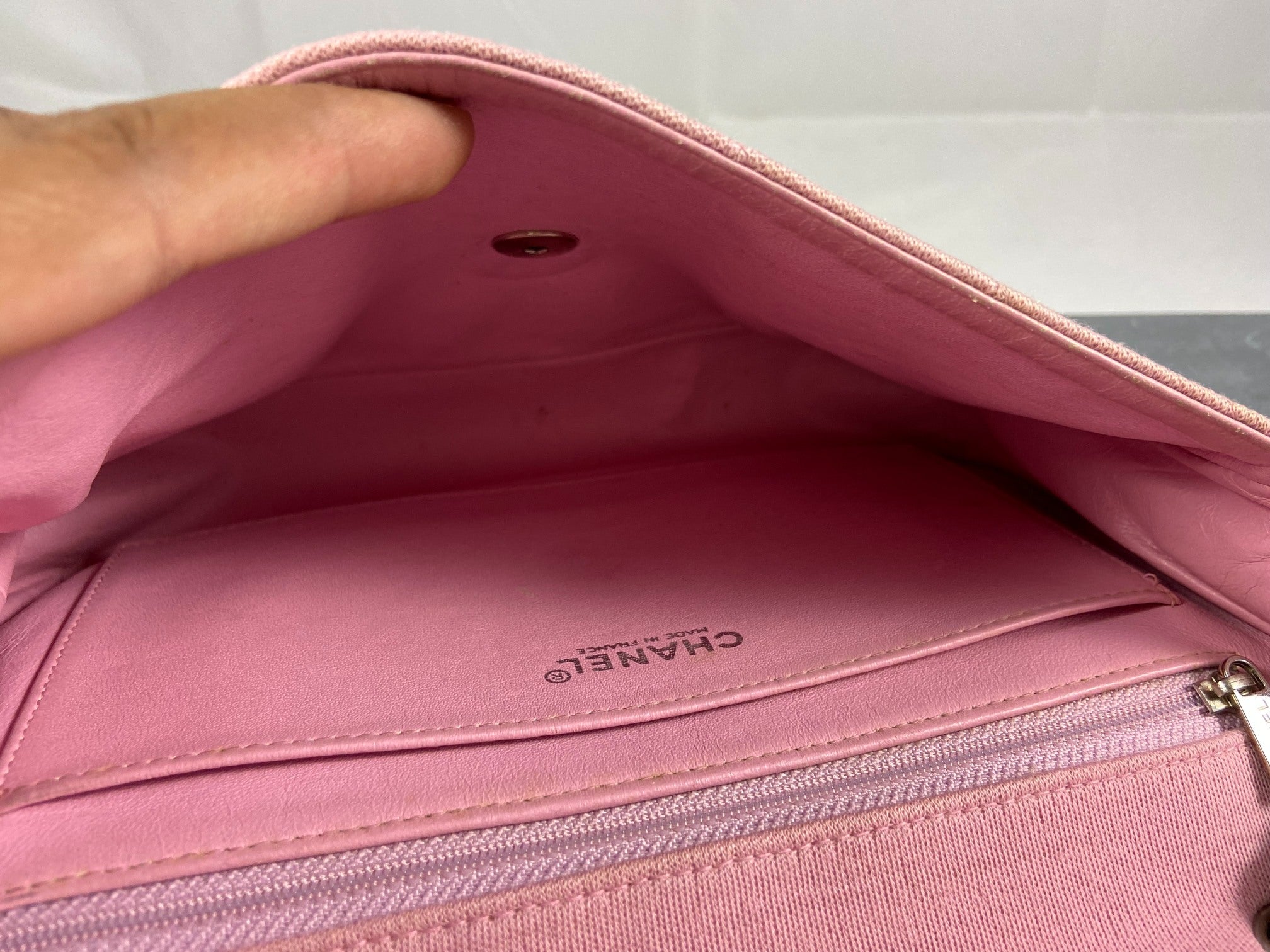 Chanel Timeless Flap Bag Medium Light Pink Jersey