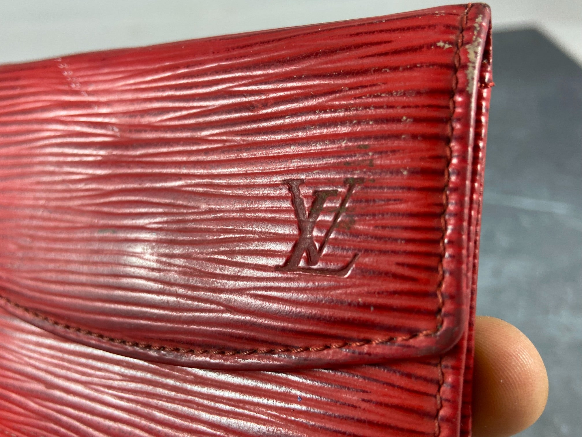 Louis Vuitton Small Wallet Red Epi Leather
