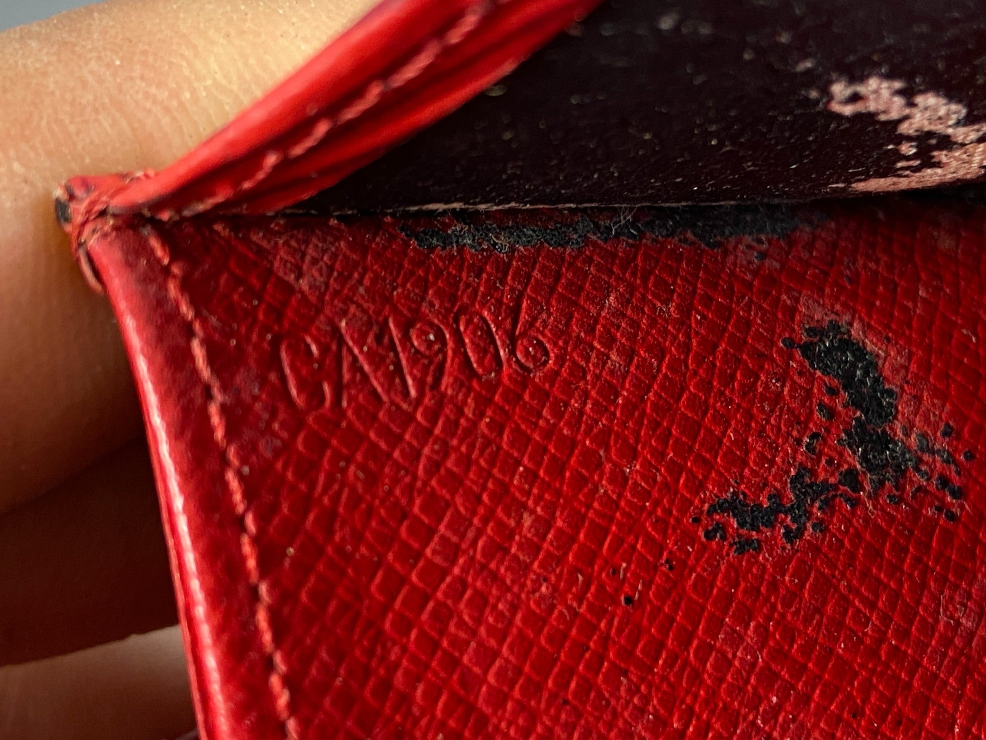 Louis Vuitton Small Wallet Red Epi Leather