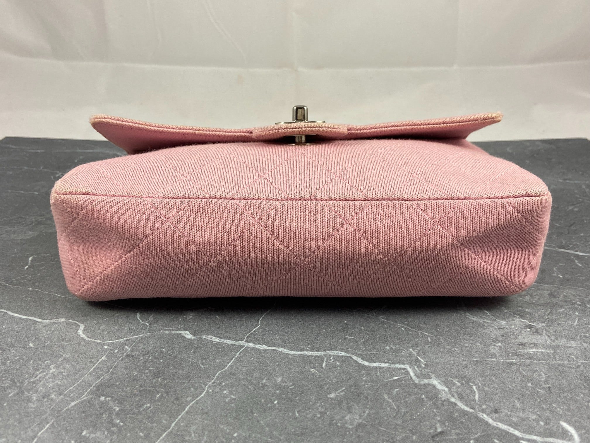 Chanel Timeless Flap Bag Medium Light Pink Jersey