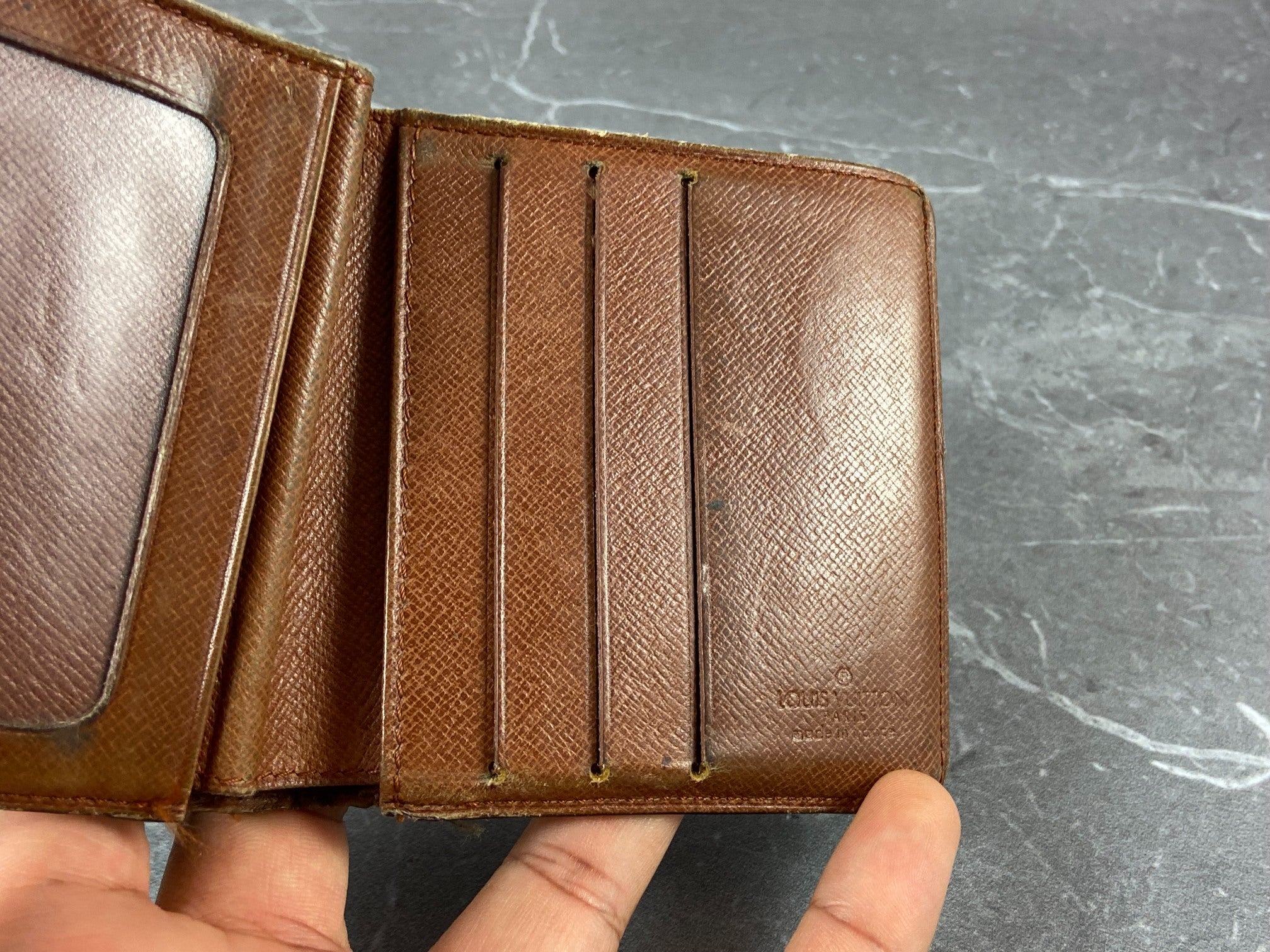 Louis Vuitton Porte-Billets 3 Card Wallet Monogram Canvas