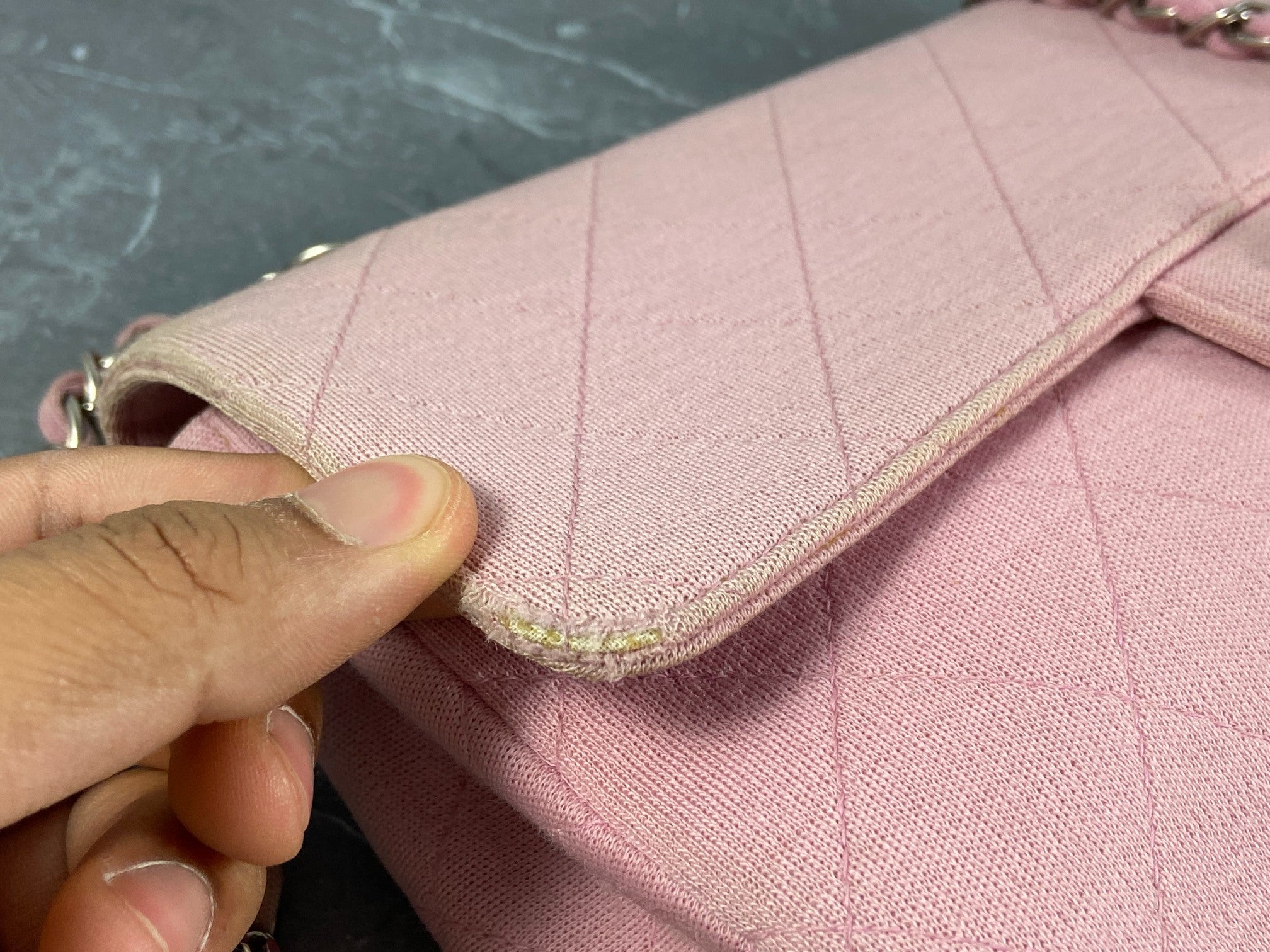 Chanel Timeless Flap Bag Medium Light Pink Jersey