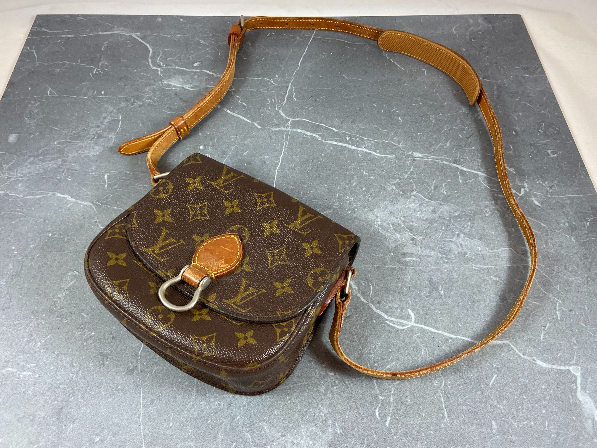 Louis Vuitton Mini Saint Cloud Shoulder Bag Monogram Canvas