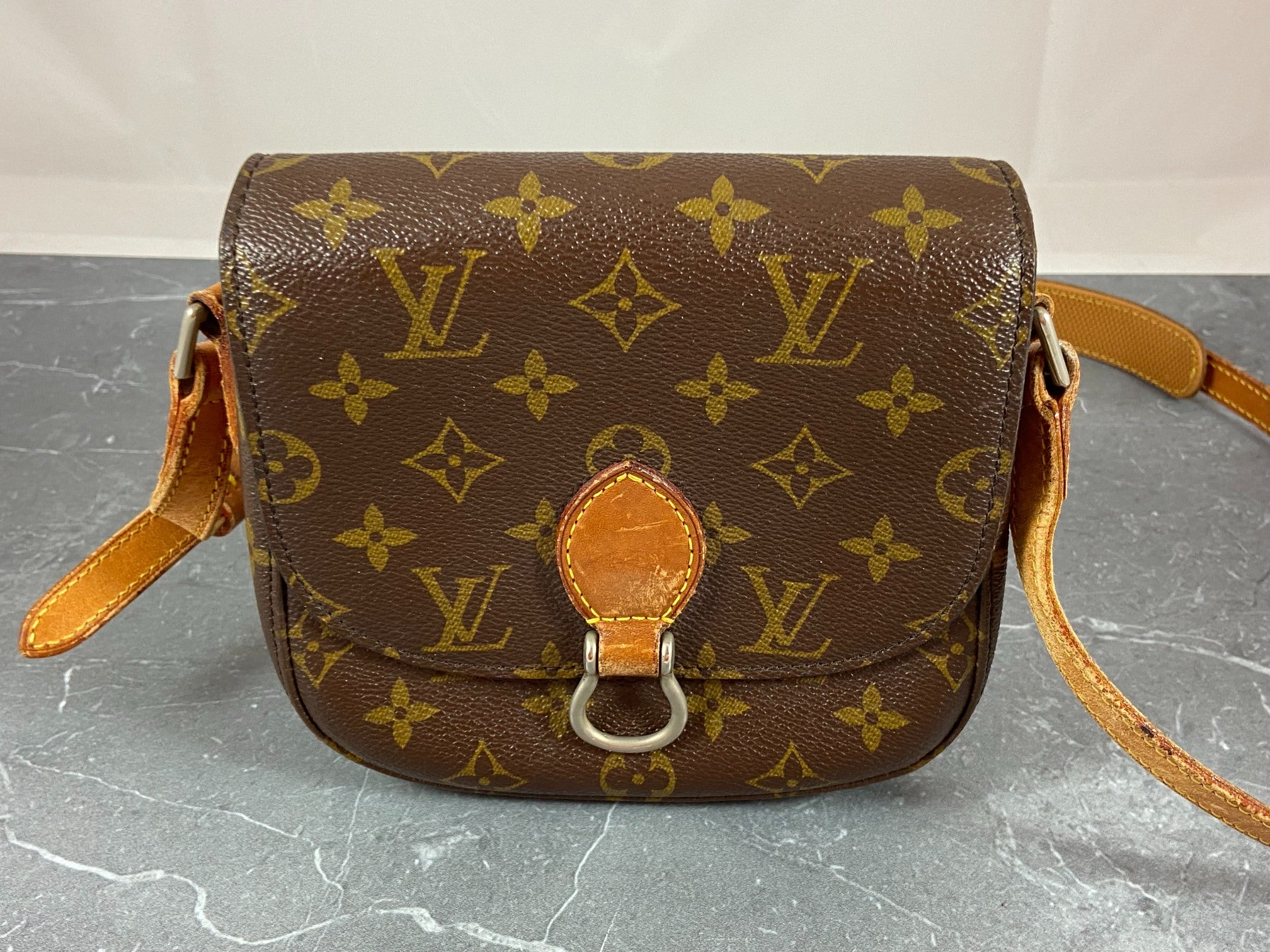 Louis Vuitton Mini Saint Cloud Shoulder Bag Monogram Canvas
