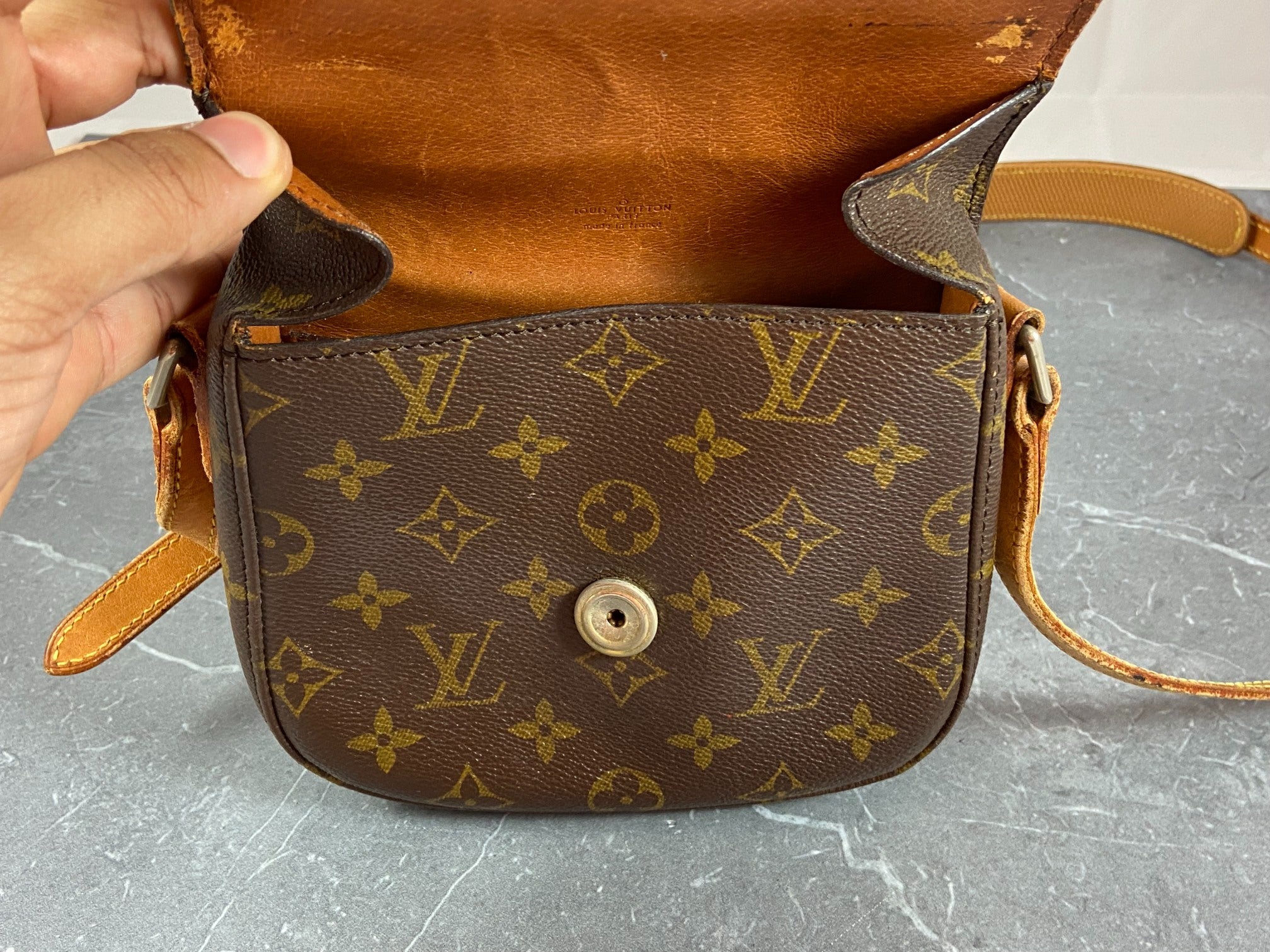 Louis Vuitton Mini Saint Cloud Shoulder Bag Monogram Canvas