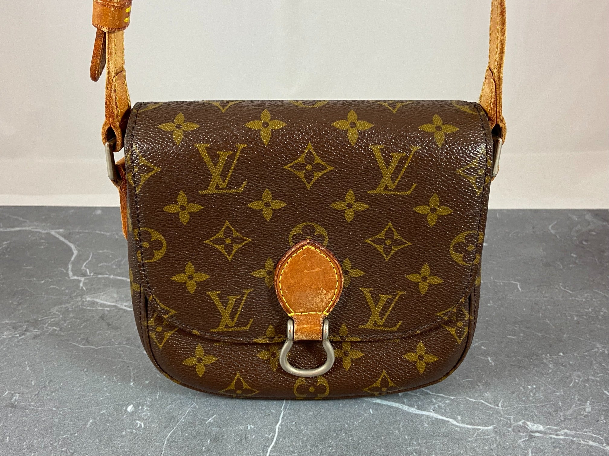 Louis Vuitton Mini Saint Cloud Shoulder Bag Monogram Canvas