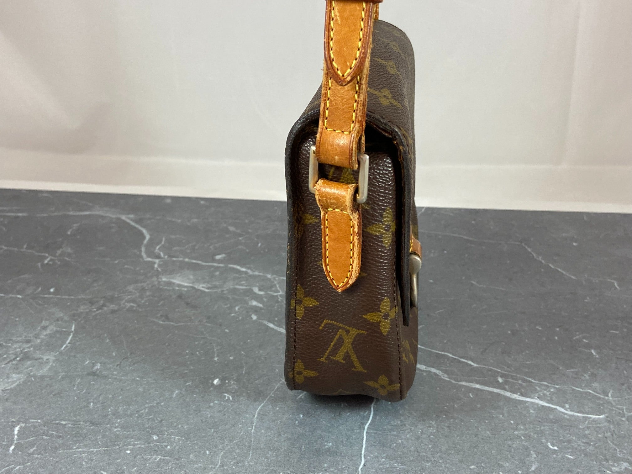 Louis Vuitton Mini Saint Cloud Shoulder Bag Monogram Canvas