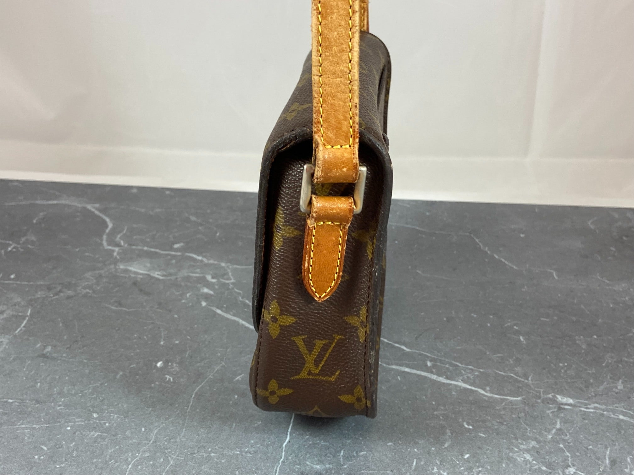 Louis Vuitton Mini Saint Cloud Shoulder Bag Monogram Canvas