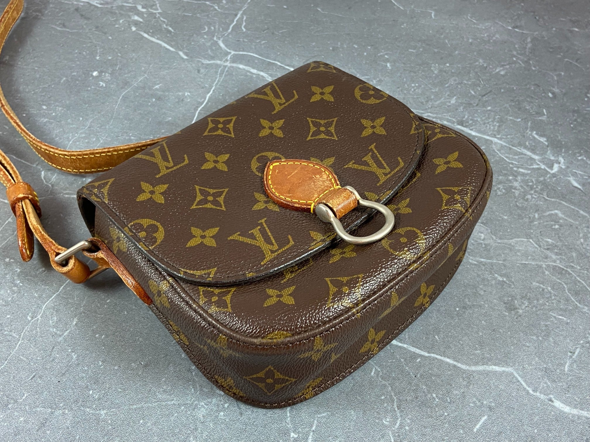 Louis Vuitton Mini Saint Cloud Shoulder Bag Monogram Canvas