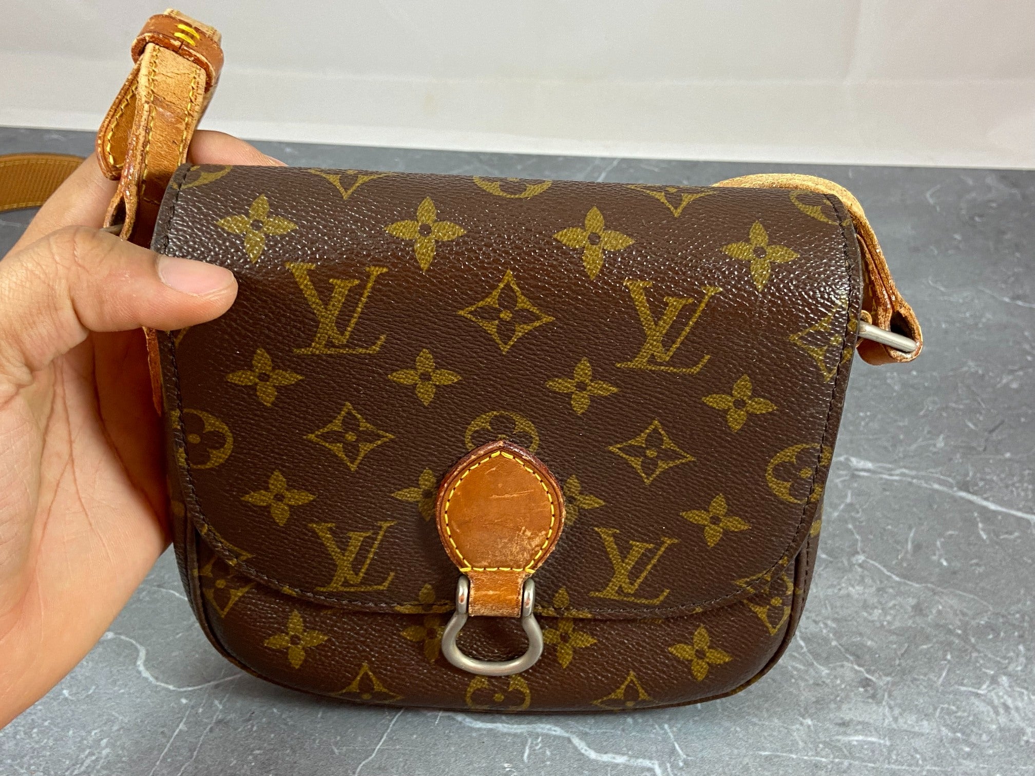 Louis Vuitton Mini Saint Cloud Shoulder Bag Monogram Canvas