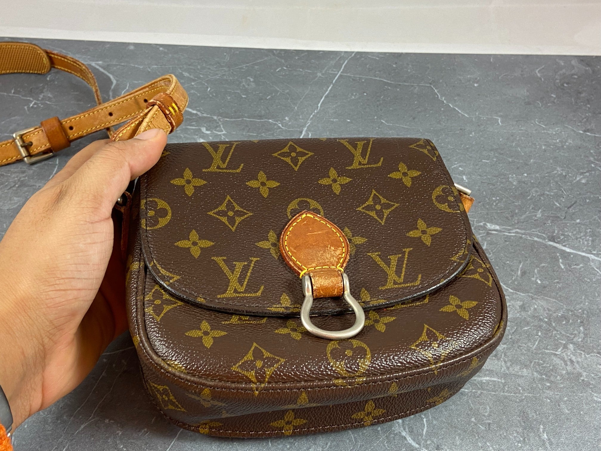 Louis Vuitton Mini Saint Cloud Shoulder Bag Monogram Canvas