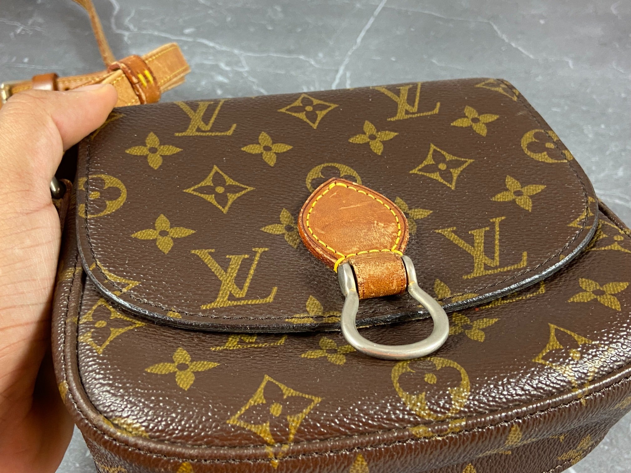 Louis Vuitton Mini Saint Cloud Shoulder Bag Monogram Canvas