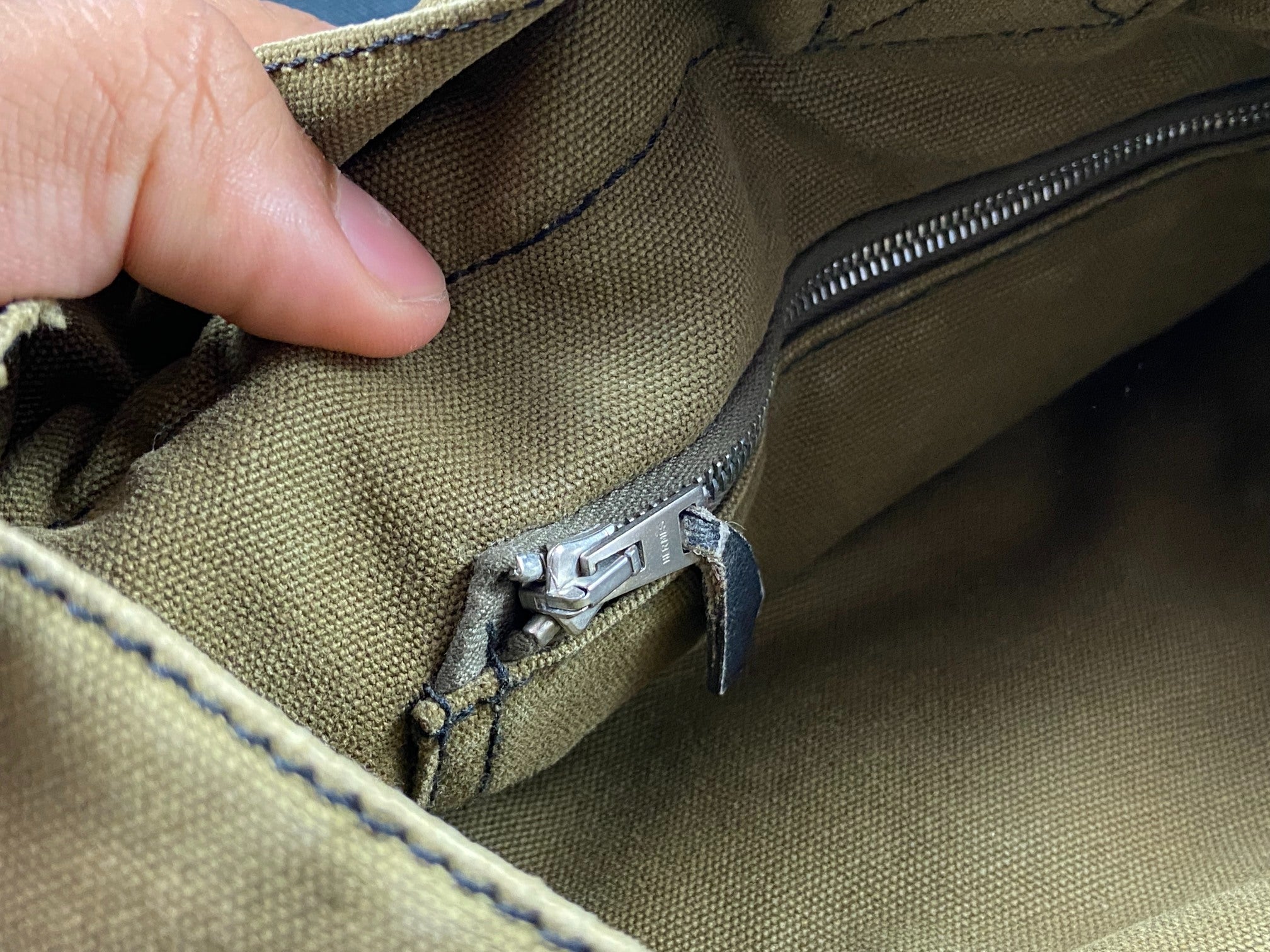 Hermès Fourre Tout / Toto MM Cotton Bag Black + Green