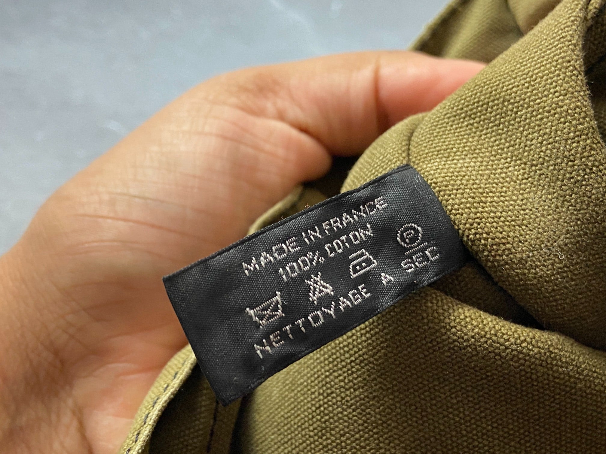 Hermès Fourre Tout / Toto MM Cotton Bag Black + Green