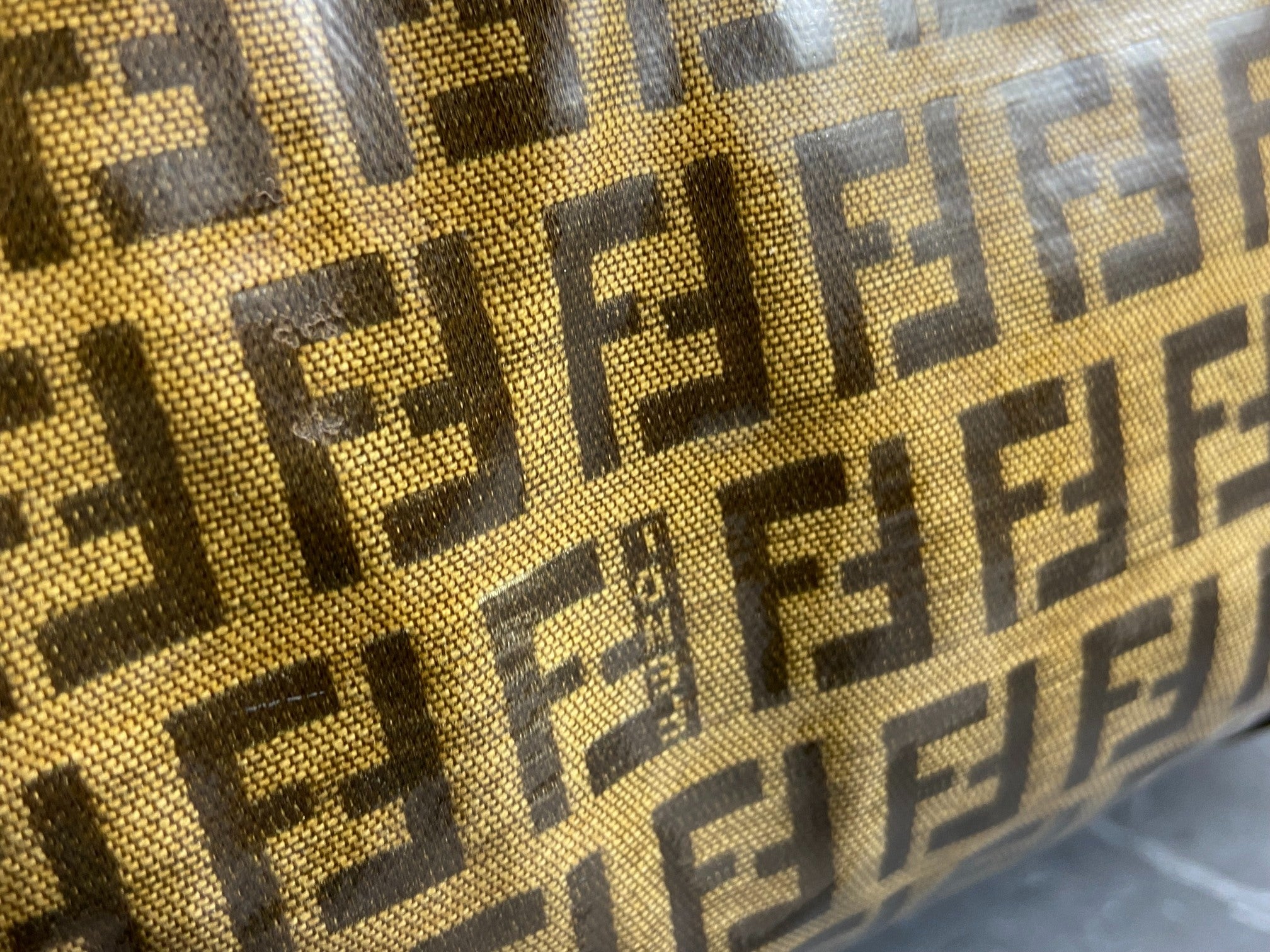 Fendi Hand / Boston Bag Beige Zucchino Monogram