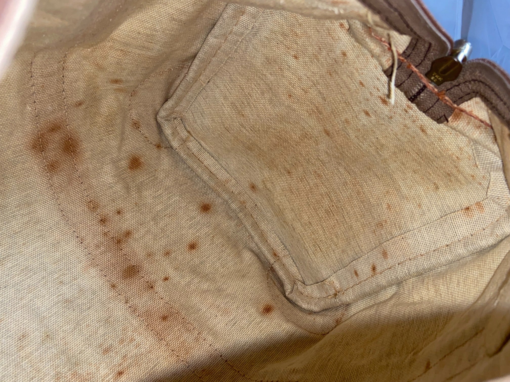 Fendi Hand / Boston Bag Beige Zucchino Monogram