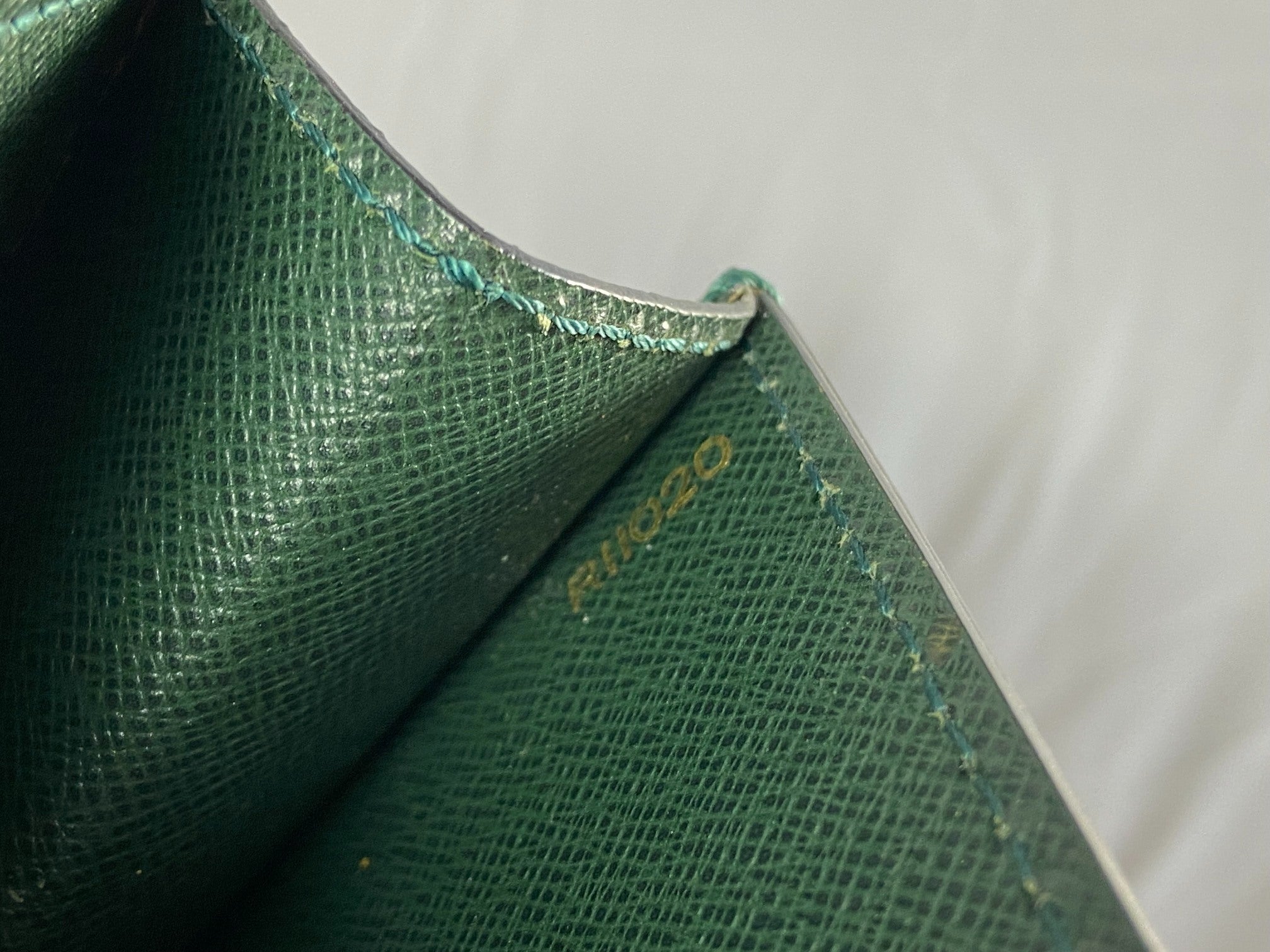 Louis Vuitton Laguito Briefcase Green Taiga Leather