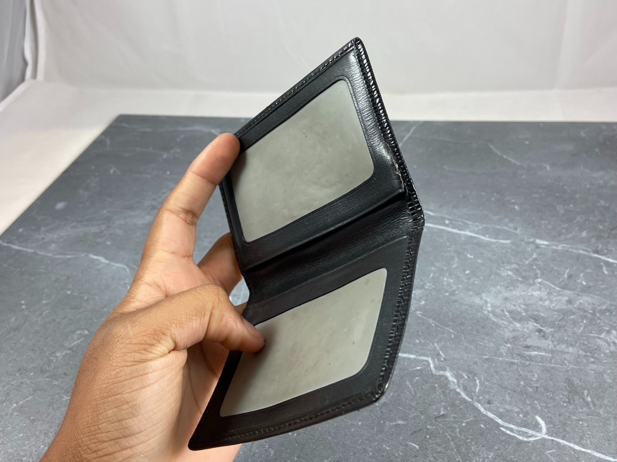 Louis Vuitton Bifold Card Case Black Epi Leather