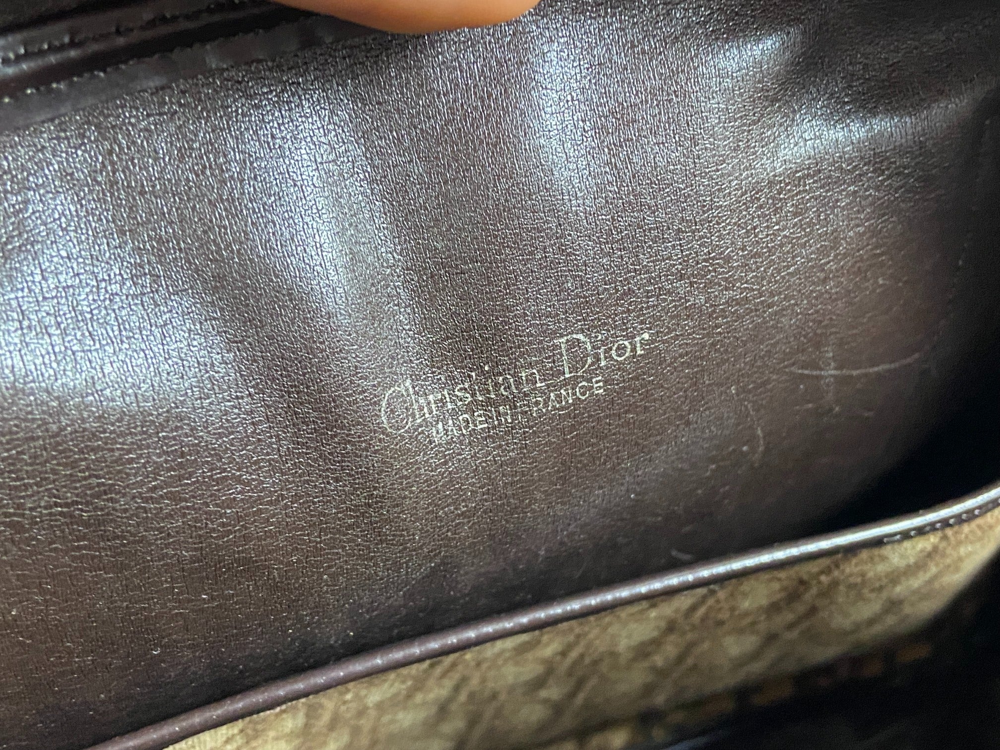 Christian Dior Handbag Brown Trotter Monogram