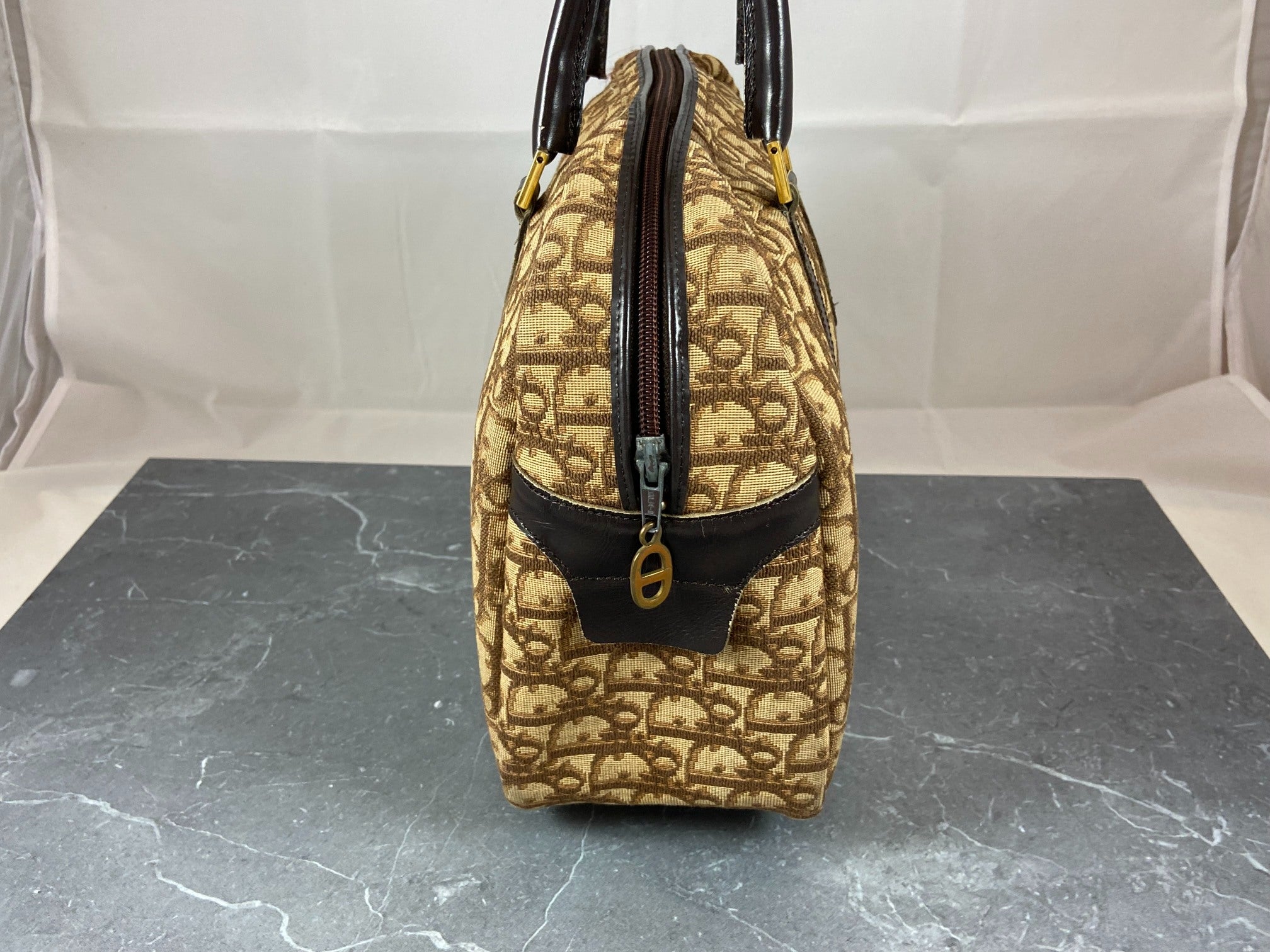 Christian Dior Handbag Brown Trotter Monogram