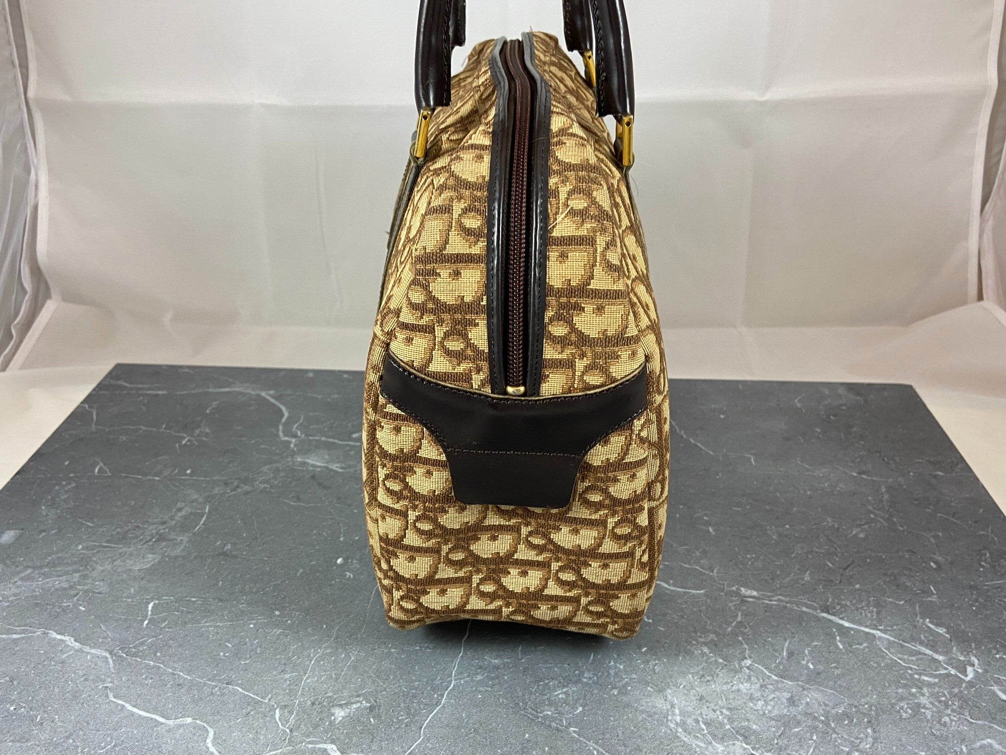 Christian Dior Handbag Brown Trotter Monogram