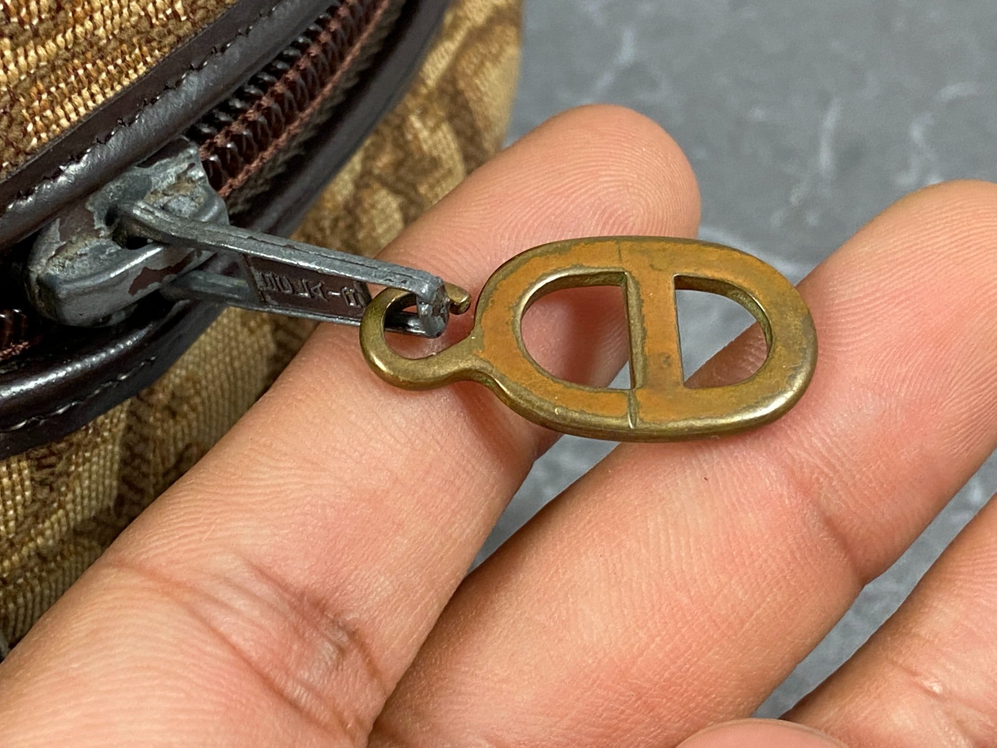 Christian Dior Handbag Brown Trotter Monogram