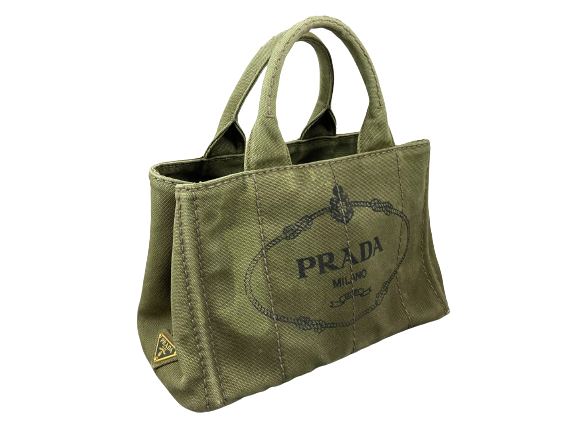 Prada Canapa Tote Bag Green