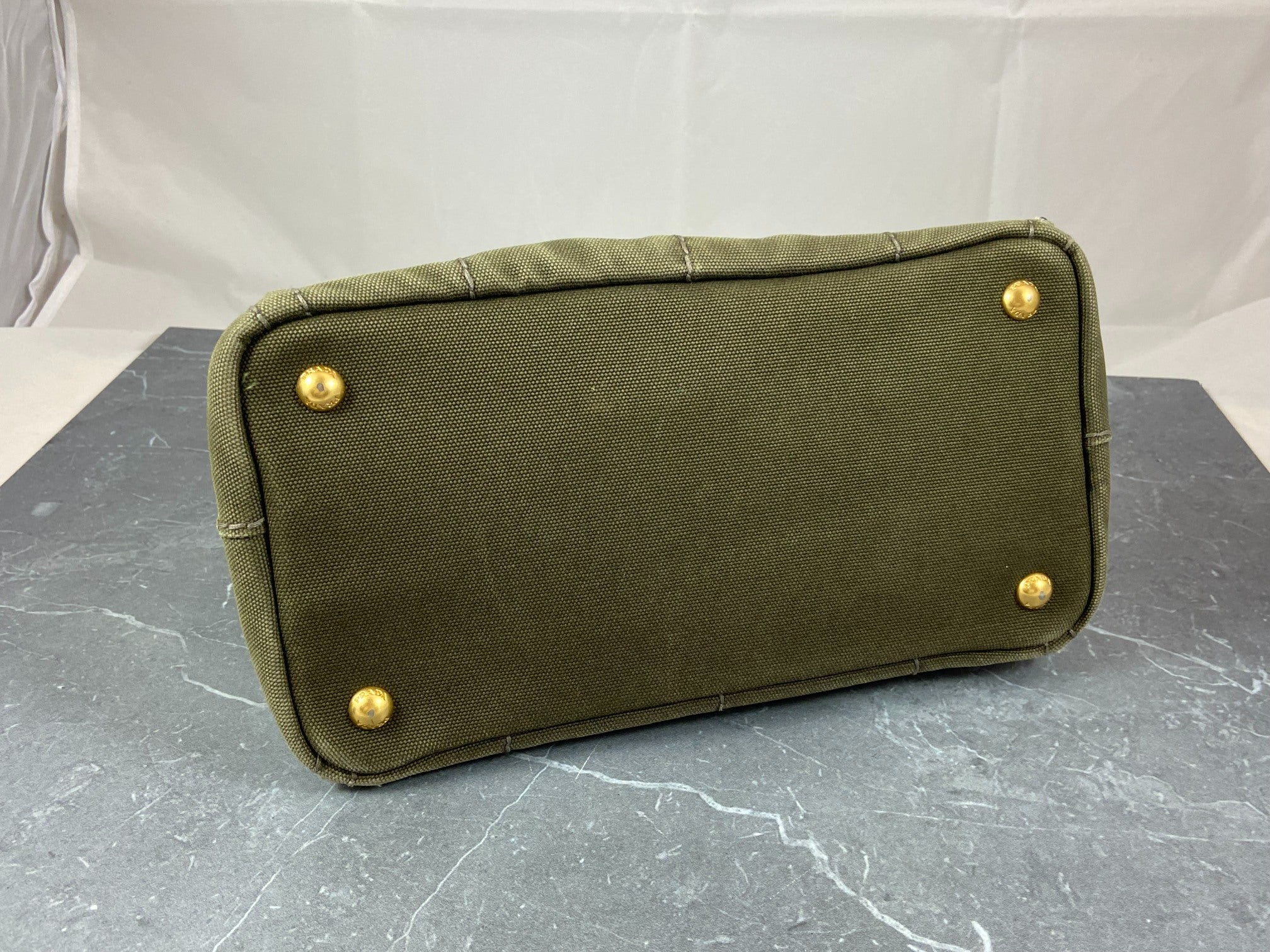 Prada Canapa Tote Bag Green