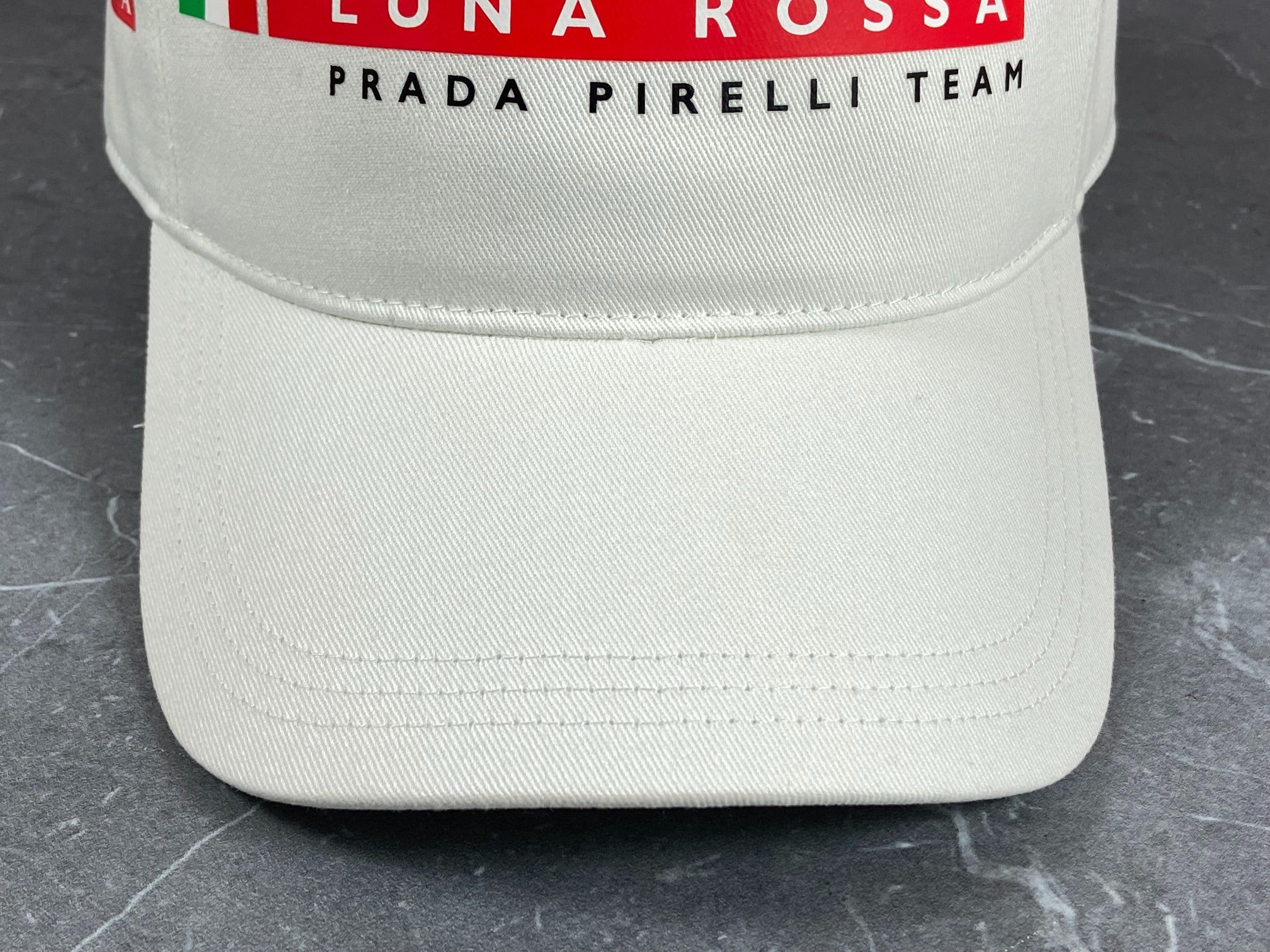 Prada Luna Rossa Cap Bianco