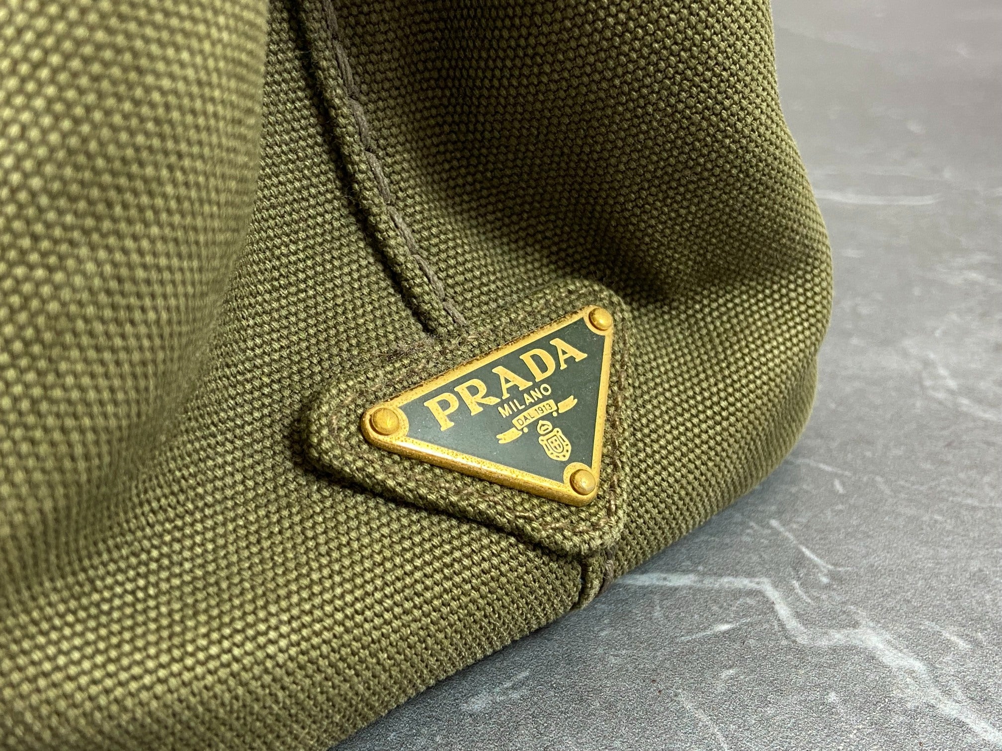 Prada Canapa Tote Bag Green