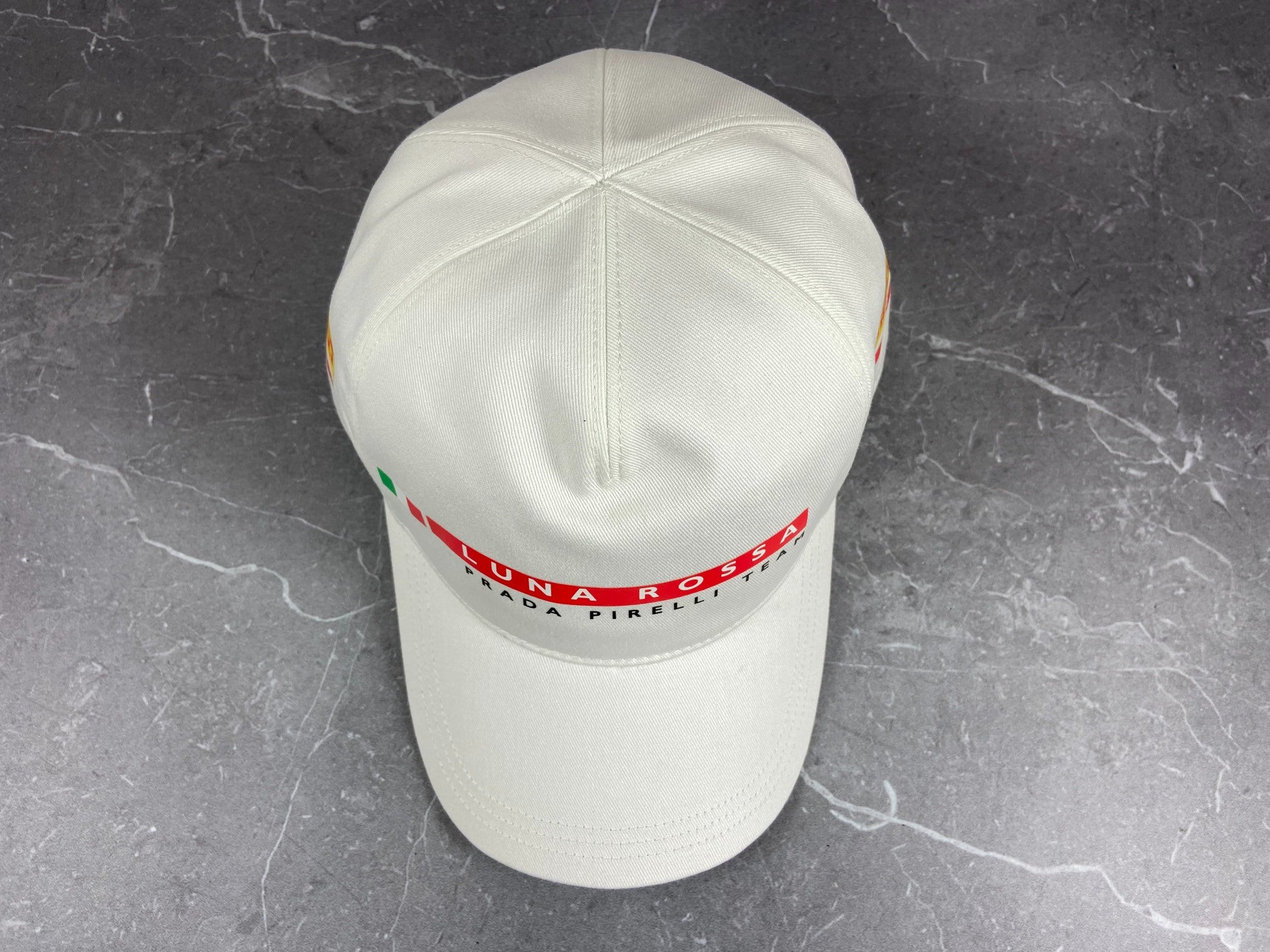 Prada Luna Rossa Cap Bianco