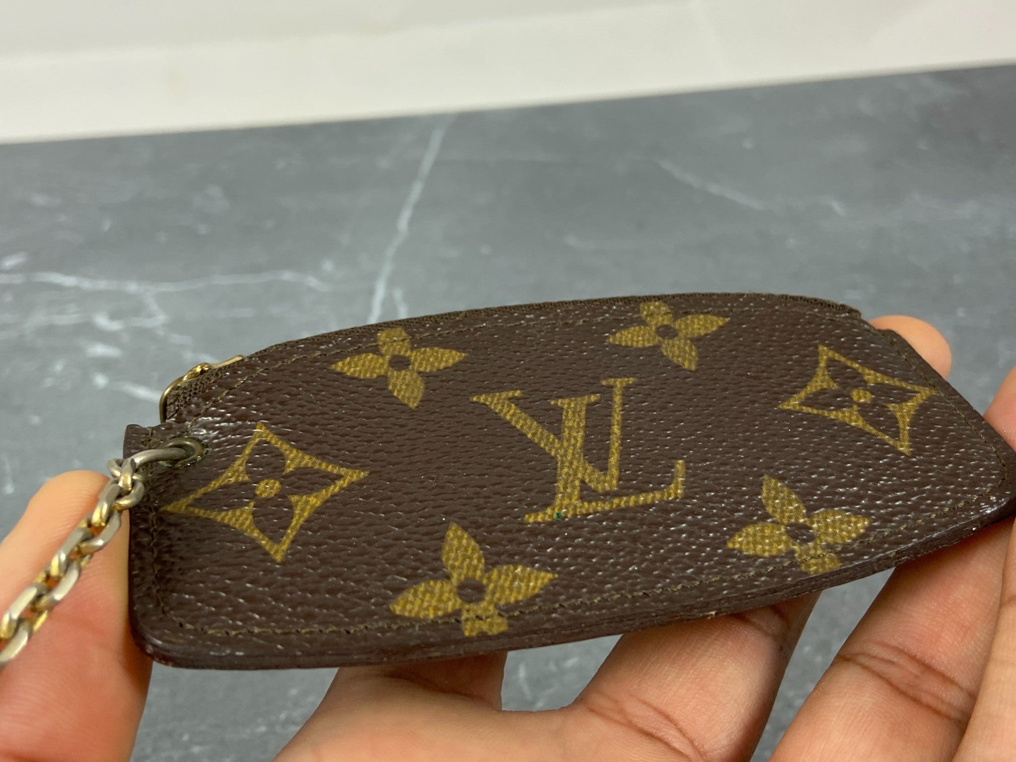 Louis Vuitton Pochette Cles Key Pouch Monogram Canvas incl. Box