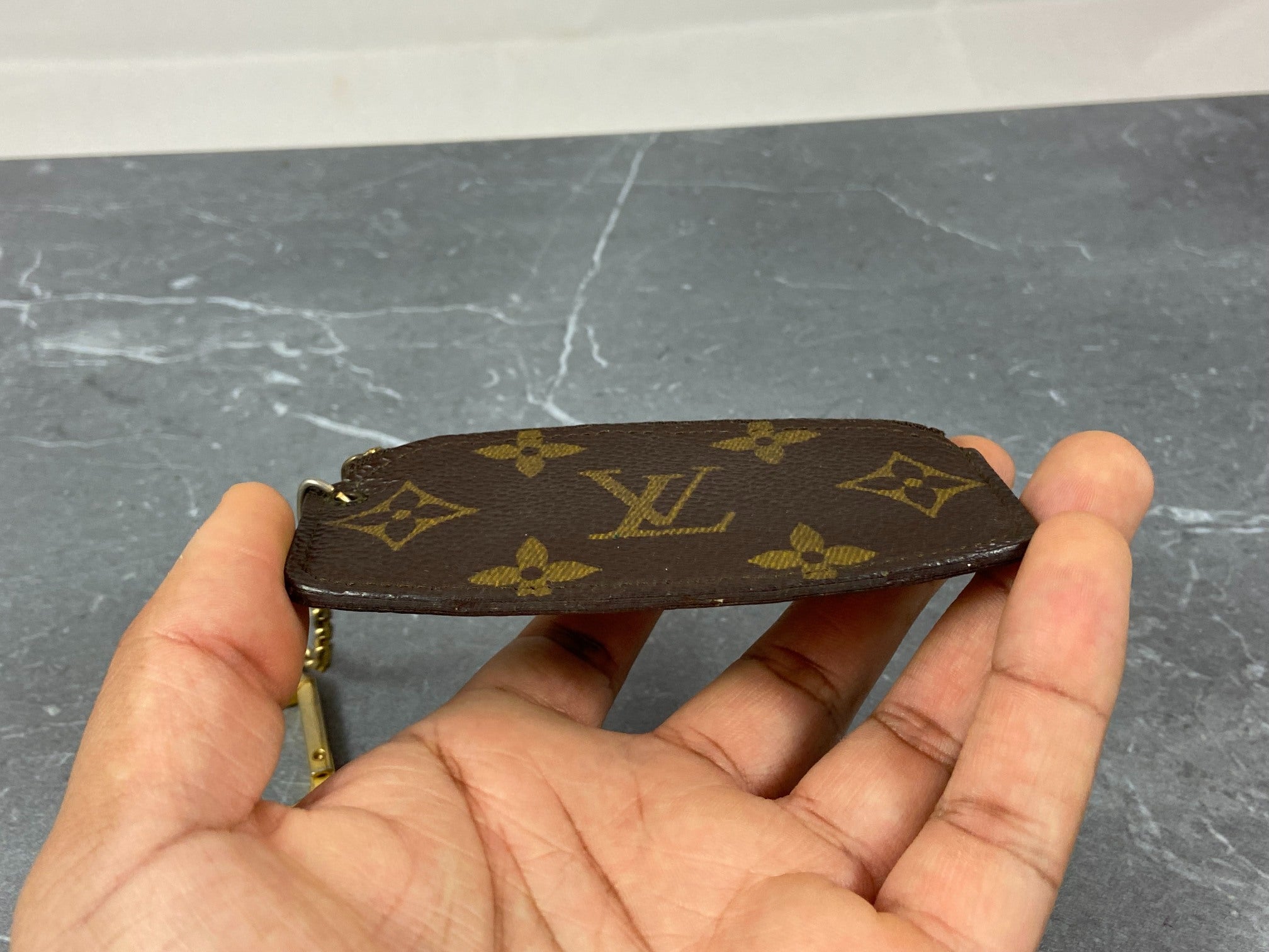 Louis Vuitton Pochette Cles Key Pouch Monogram Canvas incl. Box