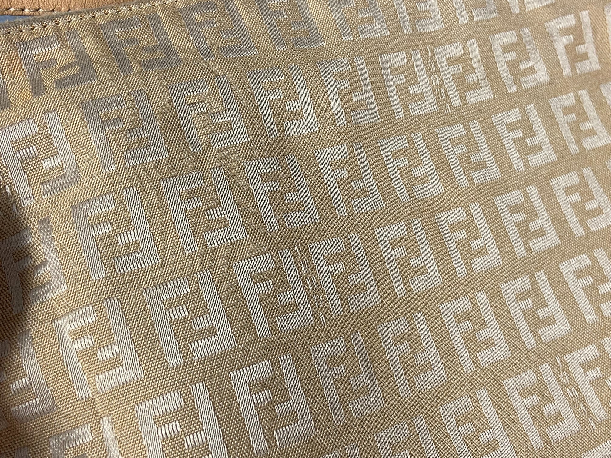 Fendi Shoulder Bag Beige Zucchino Monogram